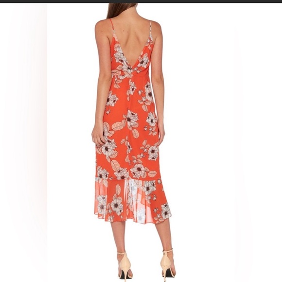 Bardot orange floral dress - Picture 6 of 6